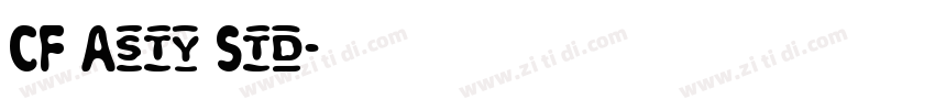 CF Asty Std字体转换